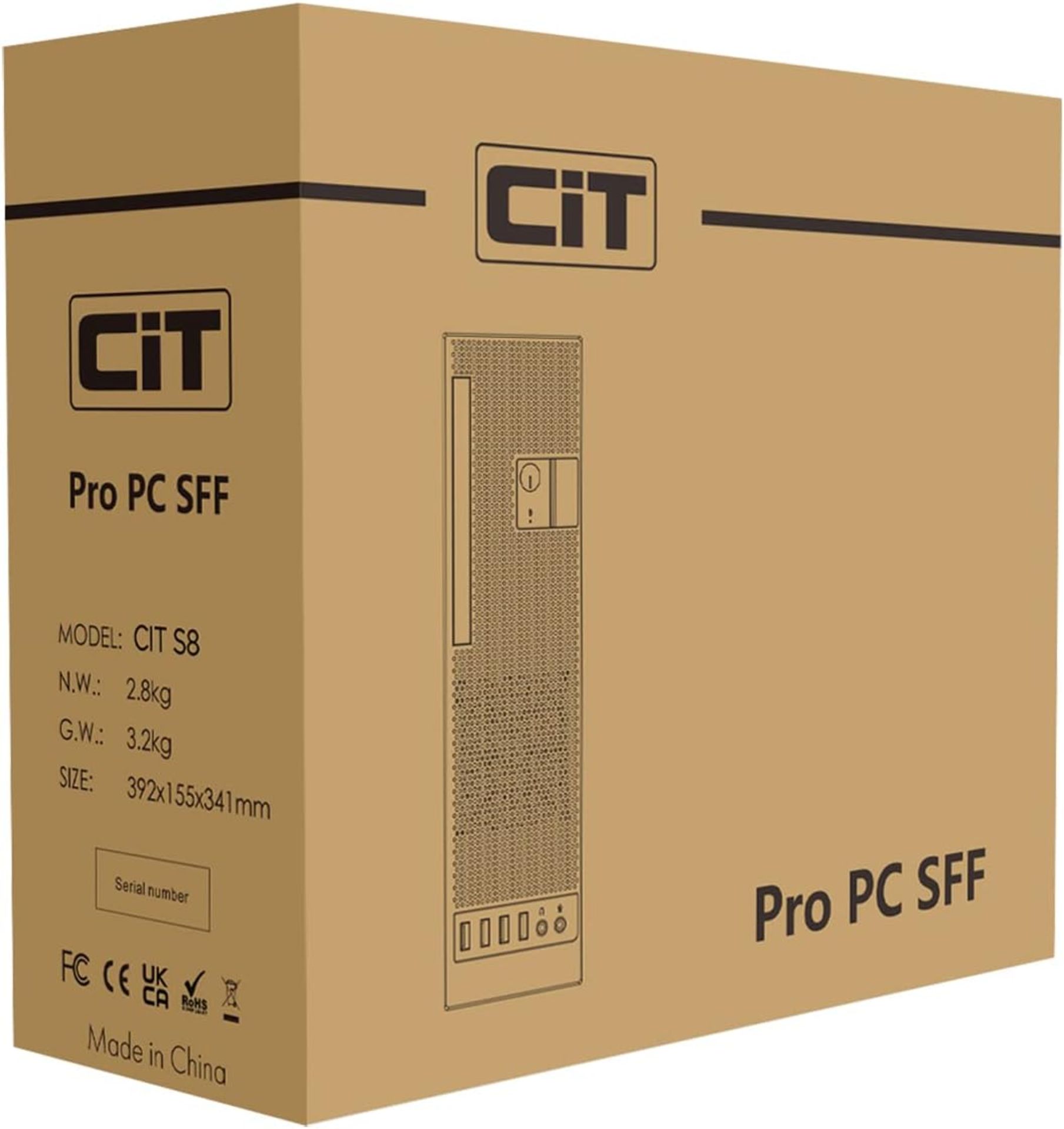 2x NEW & BOXED CIT S8i SFF Micro ATX Desktop Case. RRP £77.99 EACH. (PCK). CiT S8i - A Micro-ATX 8.3 - Image 11 of 11