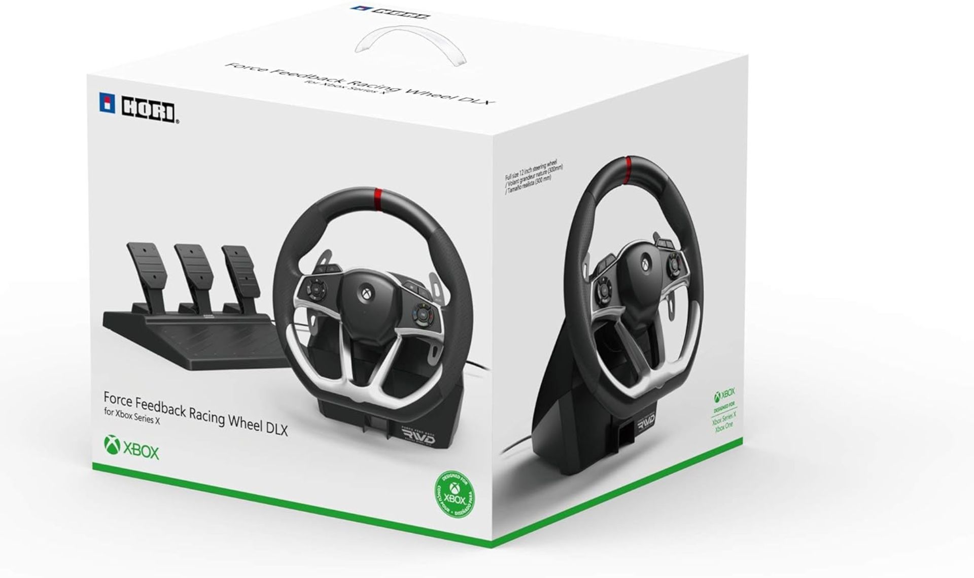 NEW & BOXED HORI Force Feedback Racing Wheel DLX. RRP £199.99. Realistic force feedback. mount - Image 5 of 5