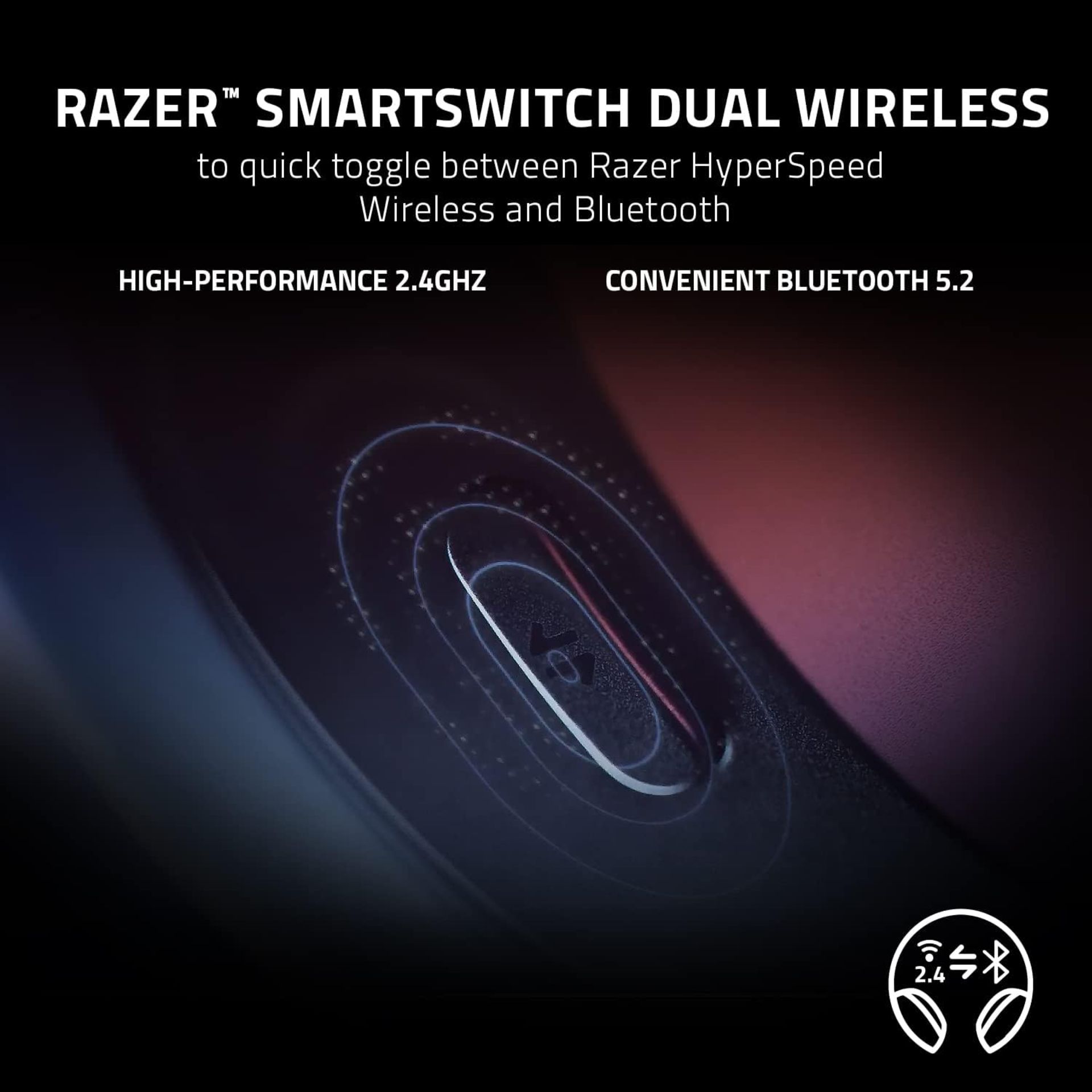 RAZER Barracuda Wireless Multi-platform Gaming and Mobile Headset - BLACK. RRP £159.99. Razer - Image 2 of 7
