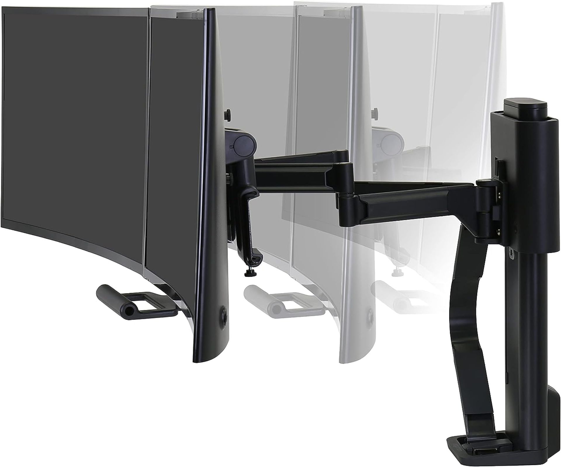 NEW & BOXED ERGOTRON Trace Dual Monitor Arm, VESA Desk Mount. RRP £417. for 2 Monitors Up to 27 - Image 2 of 8