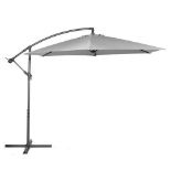 Grey 3M Banana Parasol - ER29