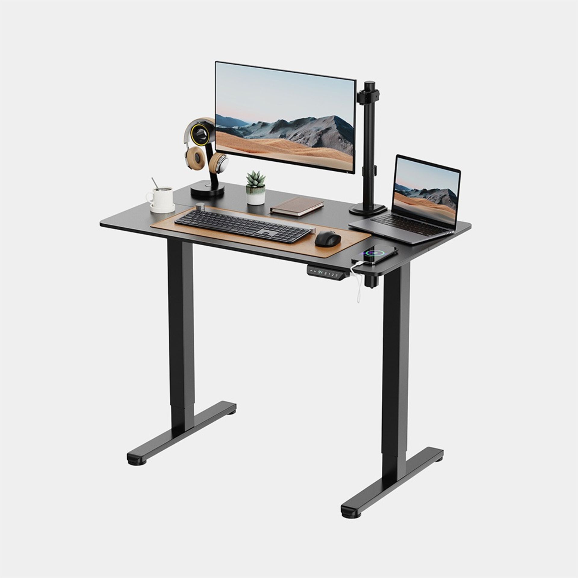 Black Standing Desk 100x60cm - ER29