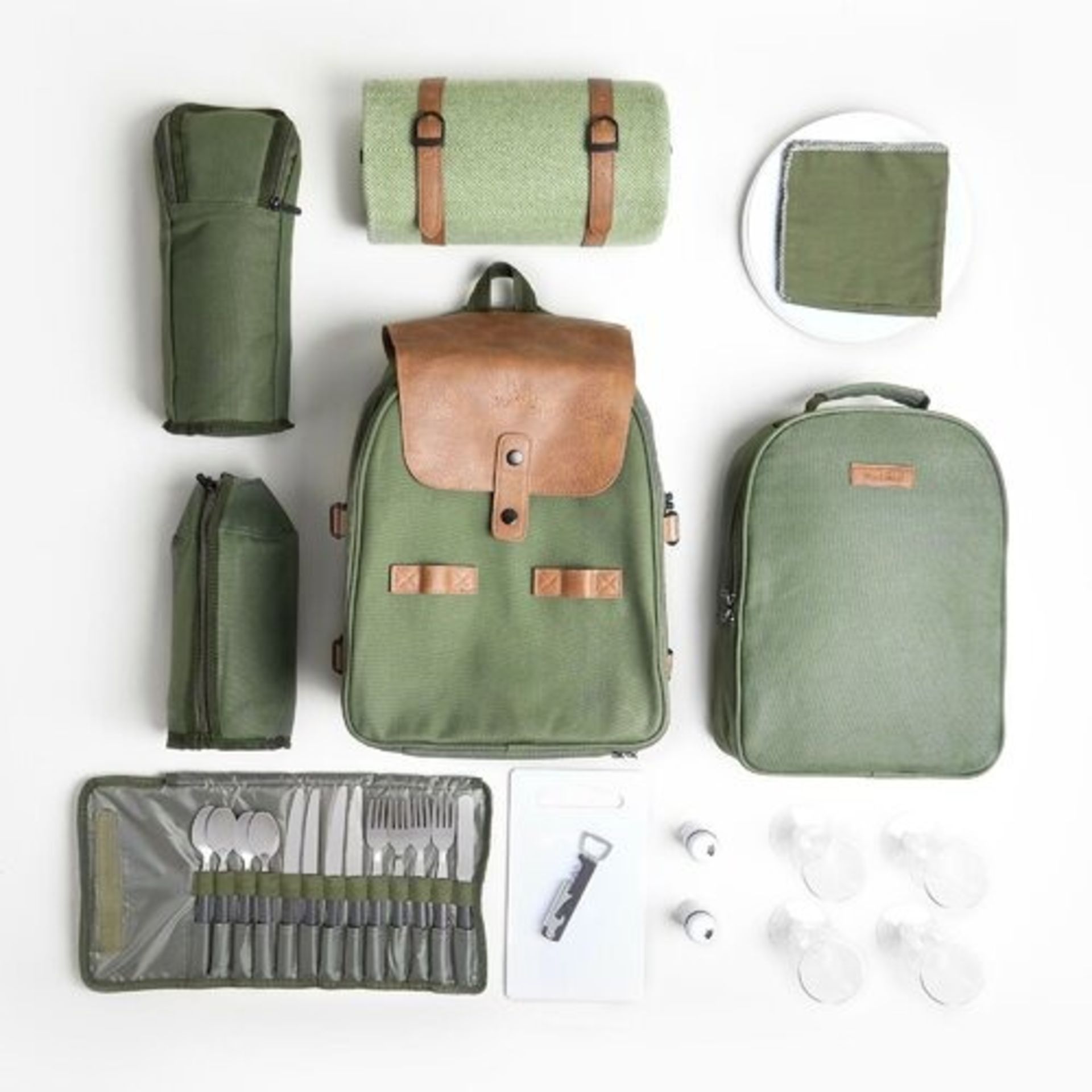 4 Person Green Adventure Backpack - ER38