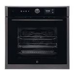 GoodHome GHMF71 Built-in Single Multifunction Oven - Brushed black. - R14.