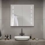 Frameless Double Door LED Bathroom Mirror Cabinet. - R14.13.