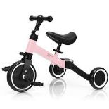Convertible Balance Bike Kids Trike with Detachable Pedal for 1-4 Year. - R13a.4.