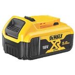 DEWALT DCB184-XJ 18V 5.0AH LI-ION XR SLIDE PACK BATTERY. - R13a.9.