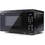 SHARP YC-MS02U-B Compact 20 Litre 800W Digital Microwave. - R14.17.