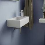 Nes Home Bathroom Wall Hung Cloakroom Ceramic Compact Basin. - R14.6.