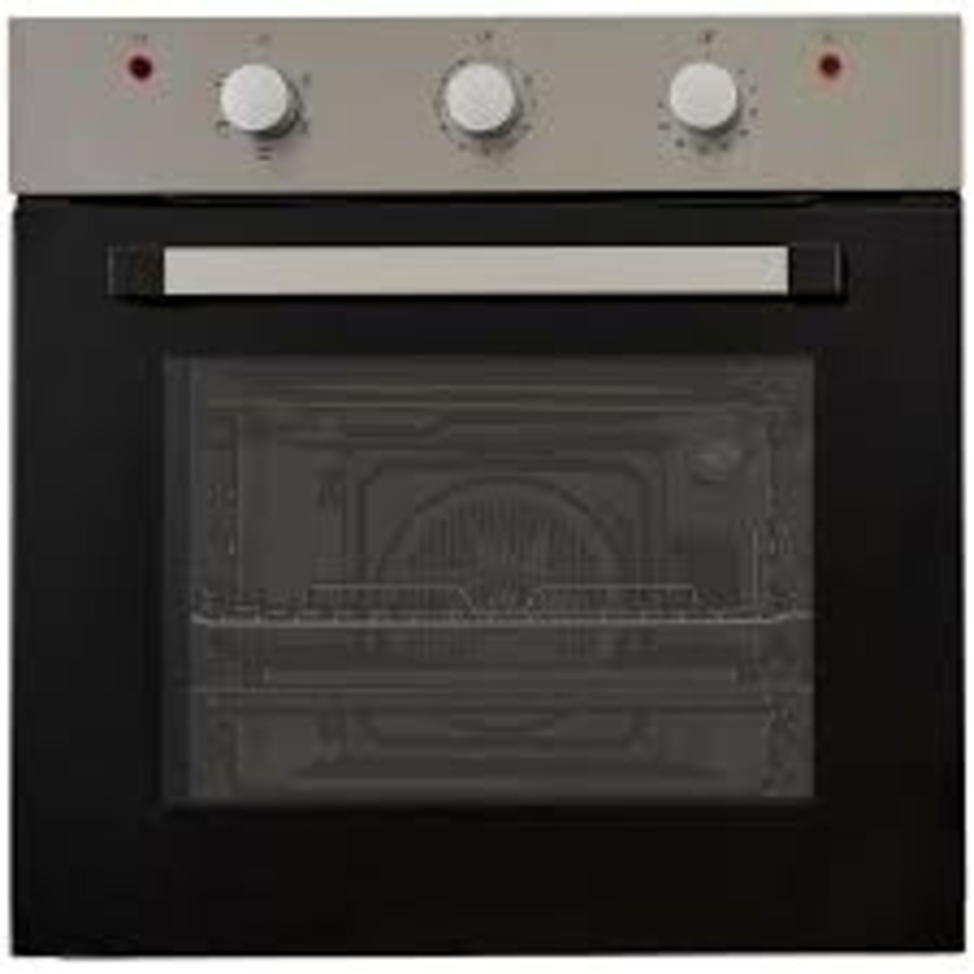 Cooke & Lewis CLFSB60 Built-in Single Fan Oven - Black. - R14.