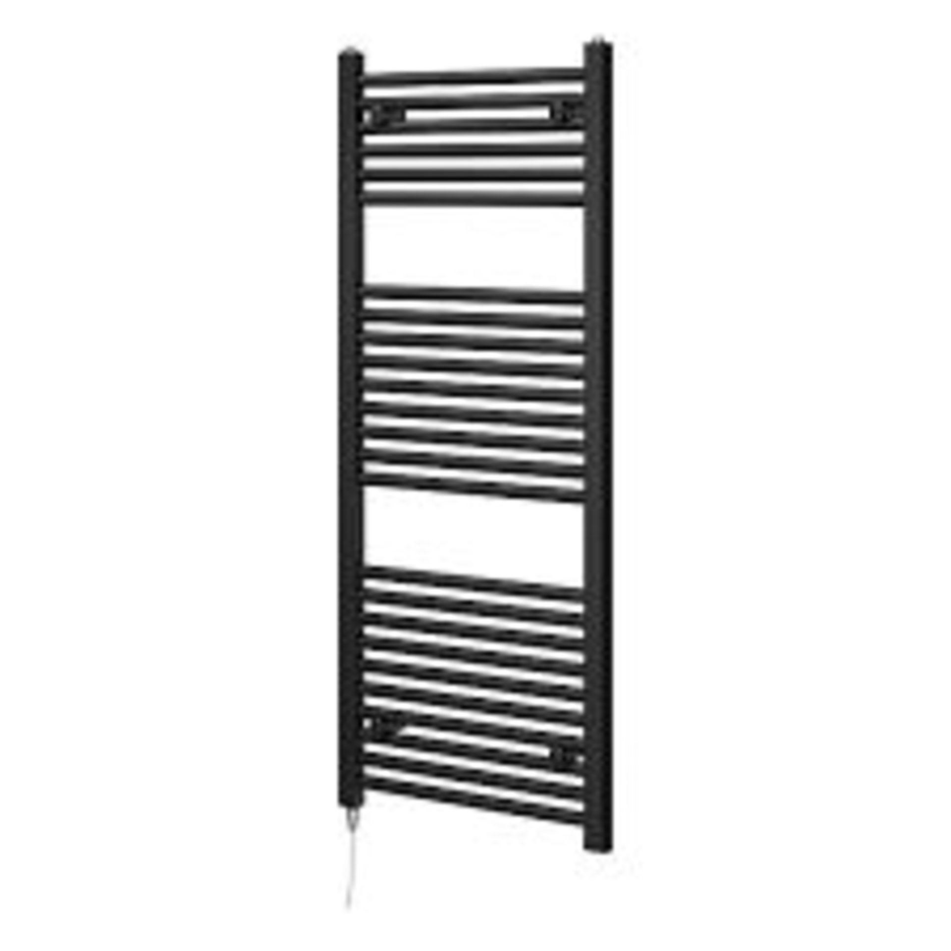 Triton Black Electric Heated Towel Rail - 1200x500mm. - R14.7. Say goodbye to damp towels, and hello