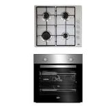 Beko QSE223SX Built-in Single Multifunction Oven & gas hob pack. - R14.