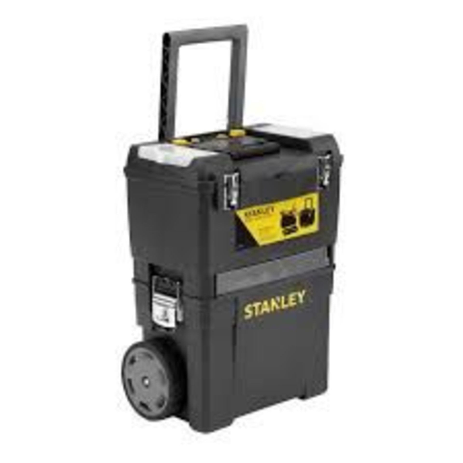 2 x STANLEY Mobile Work Centre Toolbox, 2 Tier Stackable Units,. - R14.14.