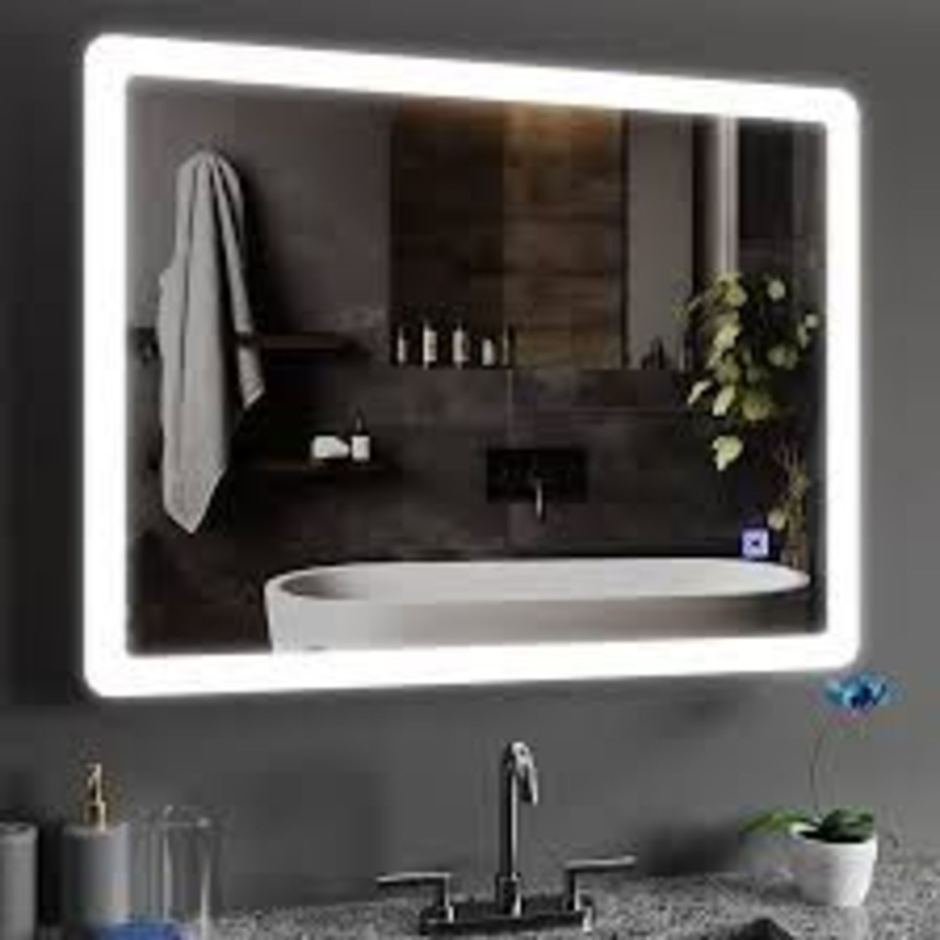 BELOFAY 450x600mm Designer Bathroom LED Mirror, Illuminated. - R14.15.