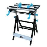 MAC ALLISTER MOBILE WORKBENCH 600MM. - R14.15. Height-adjustable mobile workbench. Foldable for easy
