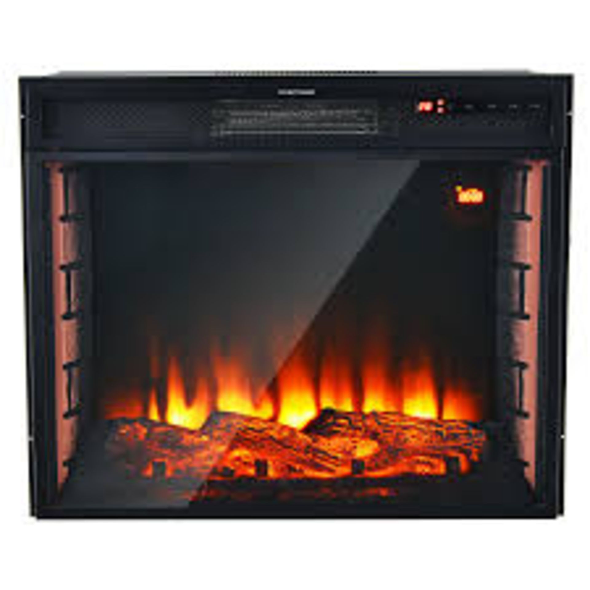 25” Recessed Electric Fireplace 2000W Wall Mounted Fire Heater. -R13a.4.