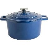 Argon Tableware Casserole Dish Cast Iron Shallow Enameled Dutch. - R14.11. *colour may vary*