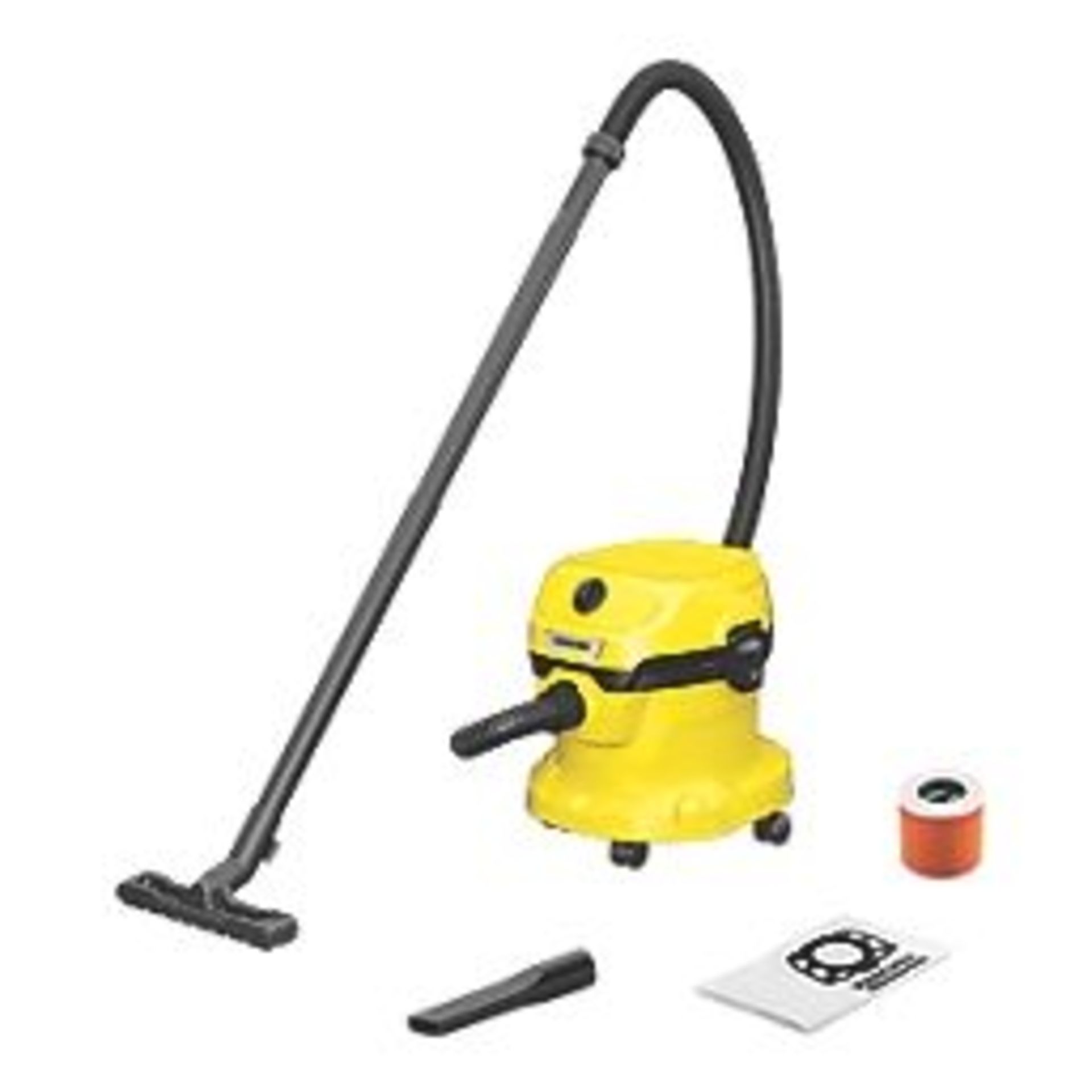 KARCHER WD 2 PLUS 1000W 12LTR WET & DRY VACUUM CLEANER 220-240V. -R14.11. For jobs too tough for