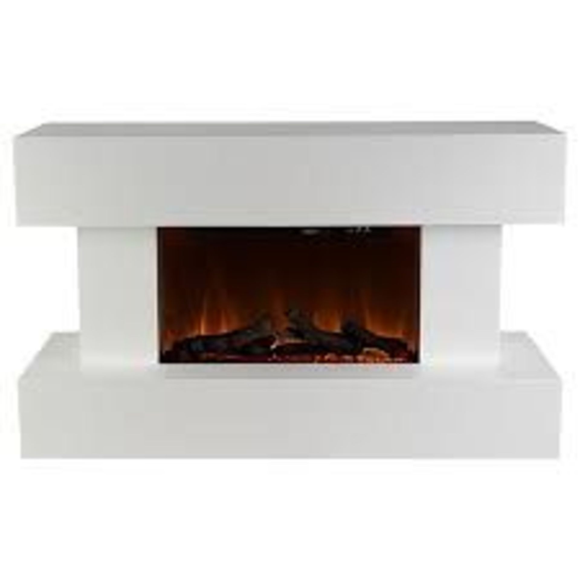 Focal Point Rivenhall 2kW Gloss White Electric Fire. - R14.11. RRP £495.00. The Rivenhall electric