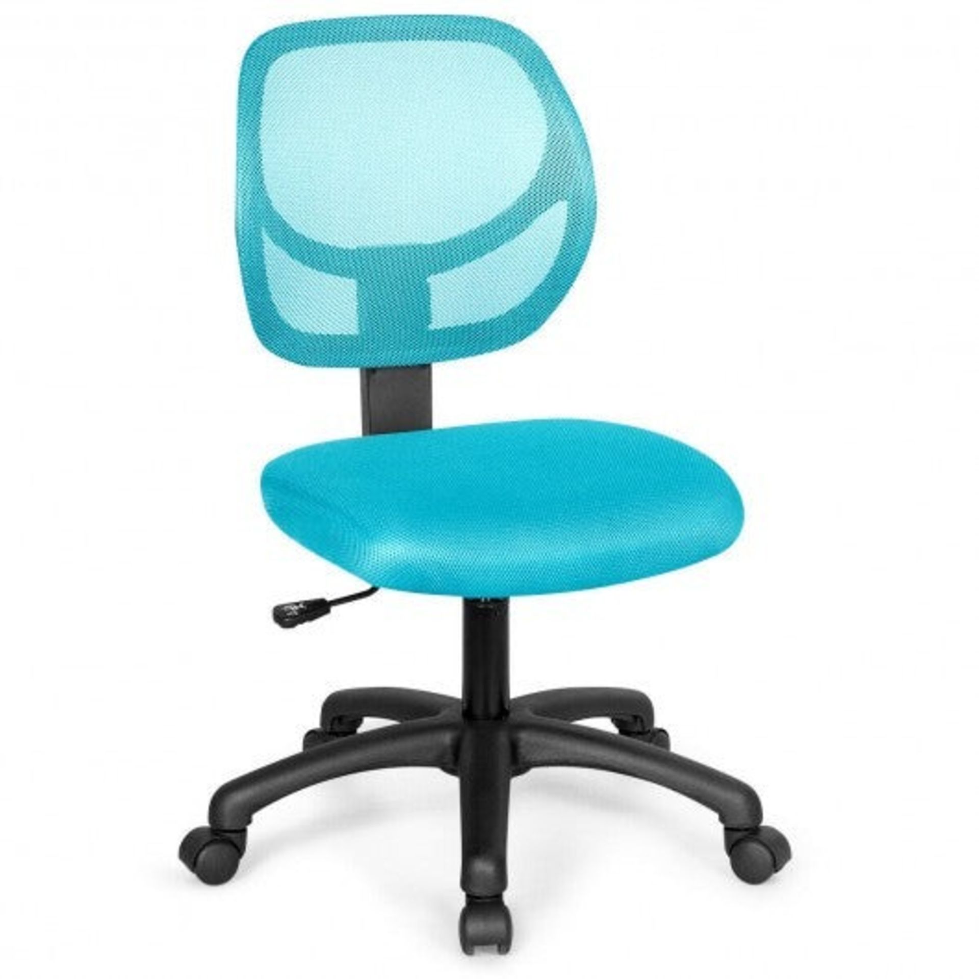 Low-back Computer Task Office Desk Chair with Swivel Casters-Green - ER54