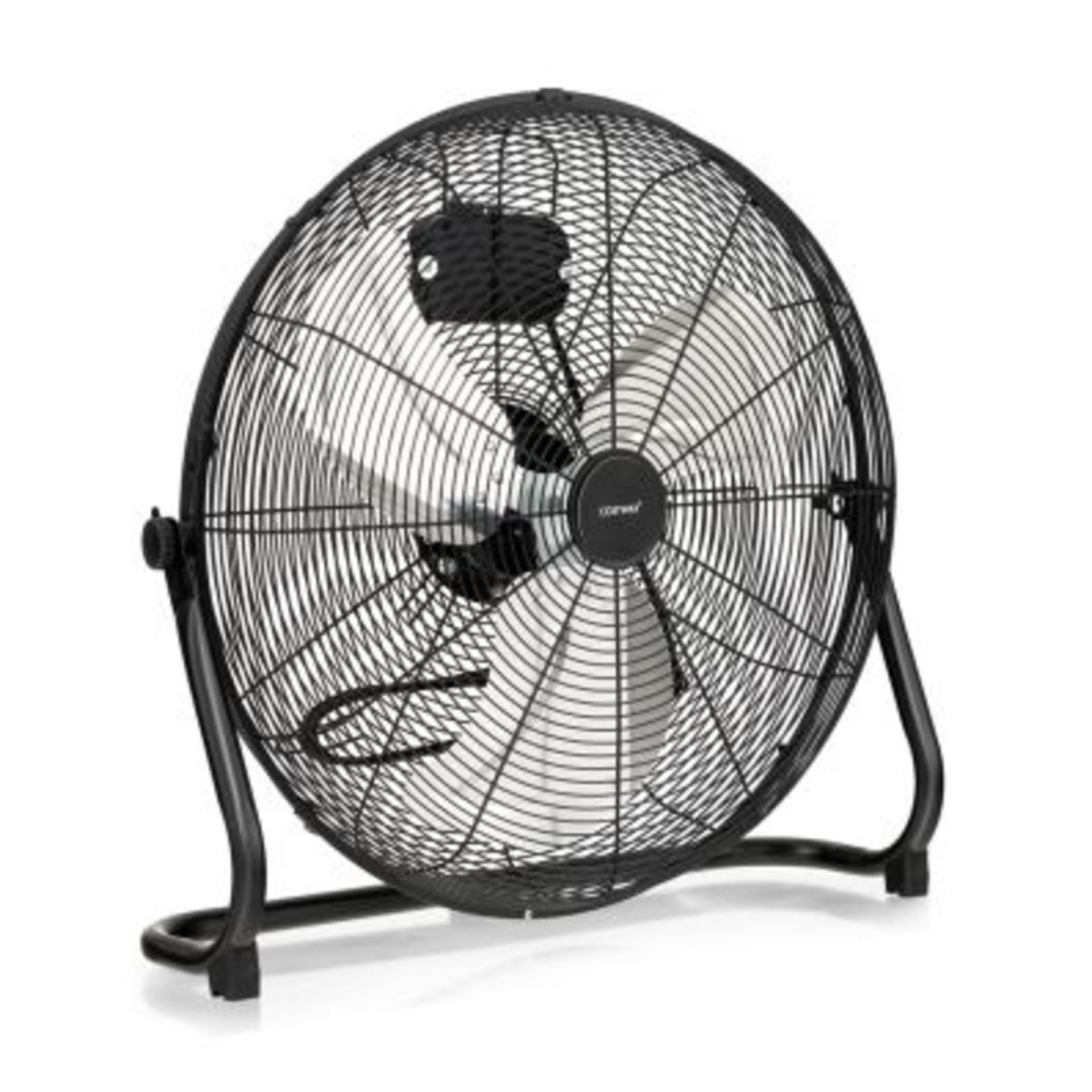 160W High Velocity Floor Fan with 3 Speed and Adjustable Tilting Head - ER54