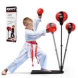 Freestanding Height Adjustable Kids Punching Bag with Stand and Air Pump - ER54