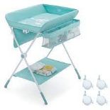 Babyjoy Baby Changing Table Folding Infant Diaper Station Nursery W/ Storage - ER53