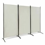 Folding Room Divider 3 Panel Wall Privacy Screen Protector - ER54