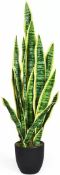 93cm Fake Sansevieria, Artificial Snake Plant with Plastic Pot - ER53