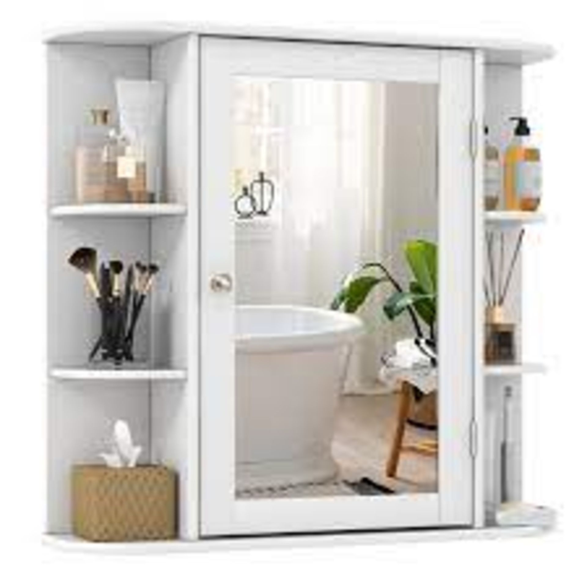 Mirrored Bathroom Medicine Cabinet - Wall Mounted Bathroom - ER53