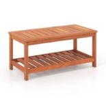 Patio Coffee Table with Solid Wood Structure - ER53