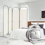 6.2 ft. Folding 4-Panel Room Divider for Home Office - ER53