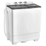 Twin Tub Washing Machine, 4.5KG/6KG/8.5KG Total Capacity Portable Laundry - ER54