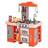 69 Pieces Kids Pretend Toy Kitchen Set with Boiling and Vapor Effects - ER54