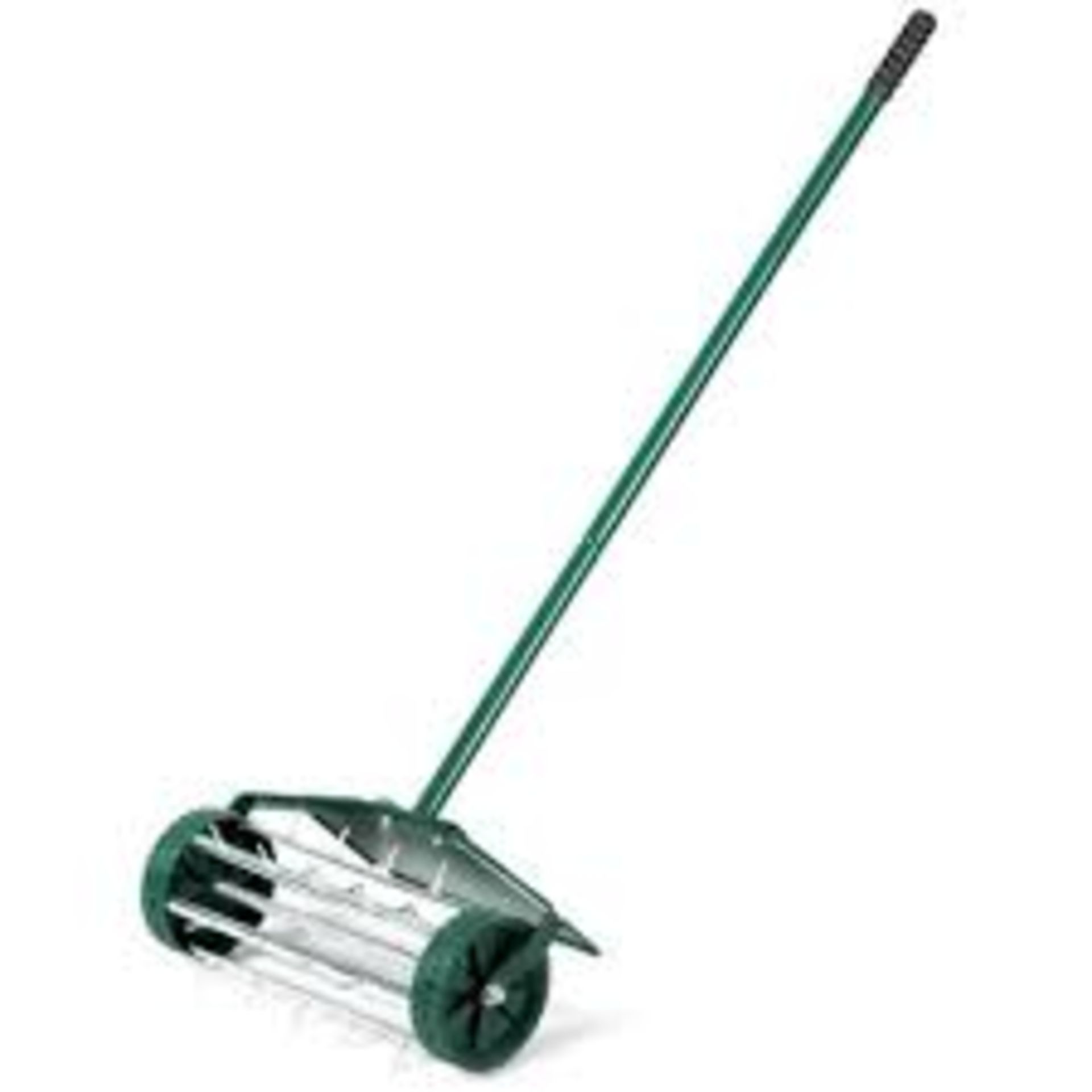 18 in. Rolling Lawn Aerator with Fender for Garden - ER47