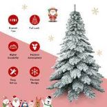 7.5 Feet Snow Flocked Artificial Christmas Tree - ER53