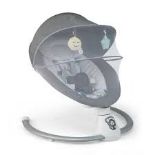 Baby Bouncer with 5 Swing Speeds and Built-in 17 Music for Newborn-Grey - ER53