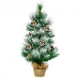 24" Snow Flocked Artificial Christmas Tree - ER54