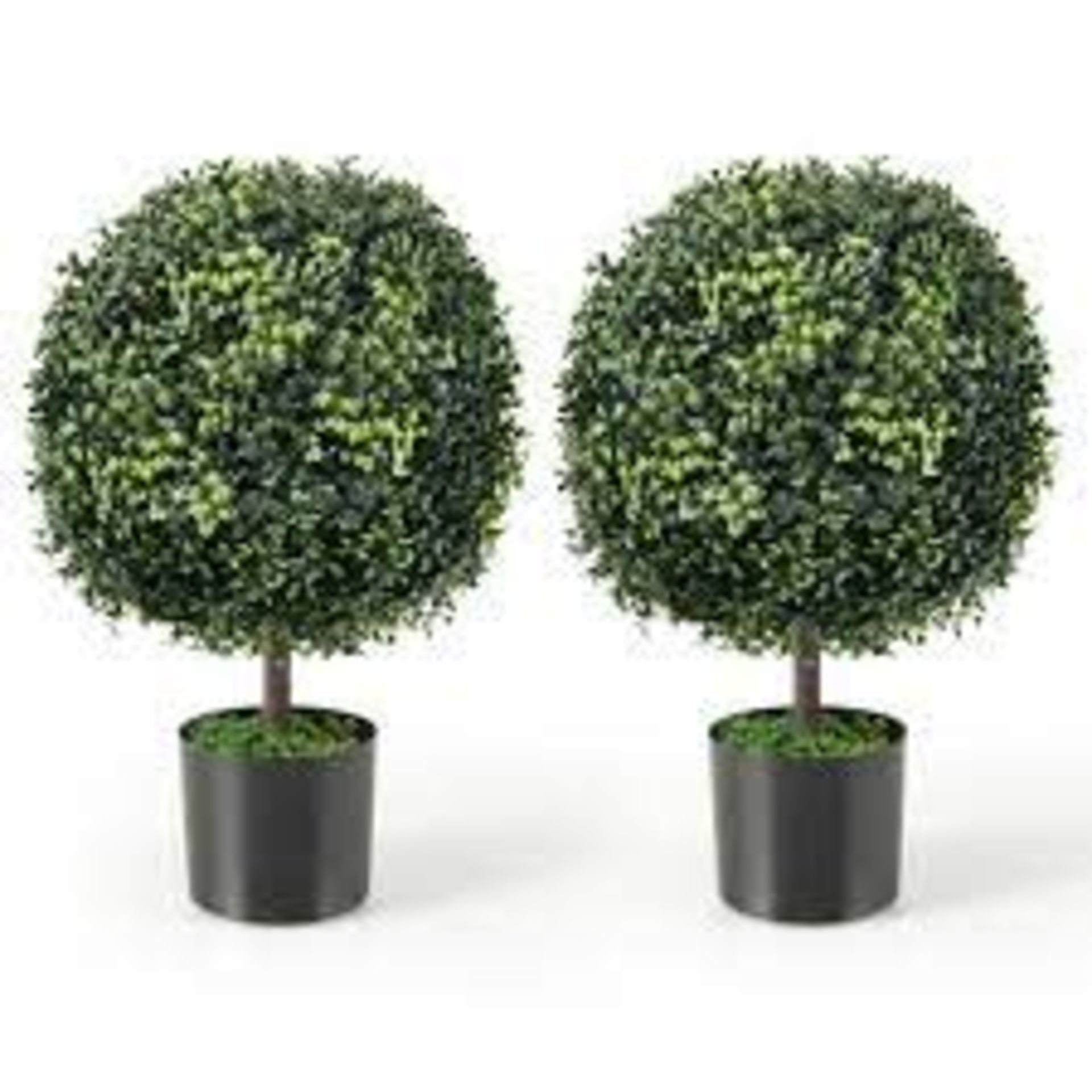 Artificial Ball Tree Set of 2 for Office and Porch - ER53