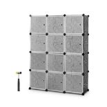 Portable Wardrobe, 12 Cube Closet DIY Interlocking Combination - ER54