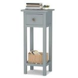 End Table with Storage Shelf and Drawer-Grey - ER54