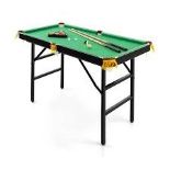 Folding Billiards Table with Accessory Set for Whole Family-Green - ER54