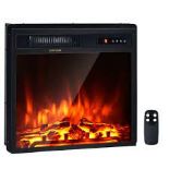 18"/45cm Electric Fireplace 1500W with Remote Control and Adjustable Flame - ER53