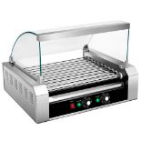 Electric Hot Dog 11 Roller Machine 30 Hot Dogs Stainless Steel Sausage Grill - ER53