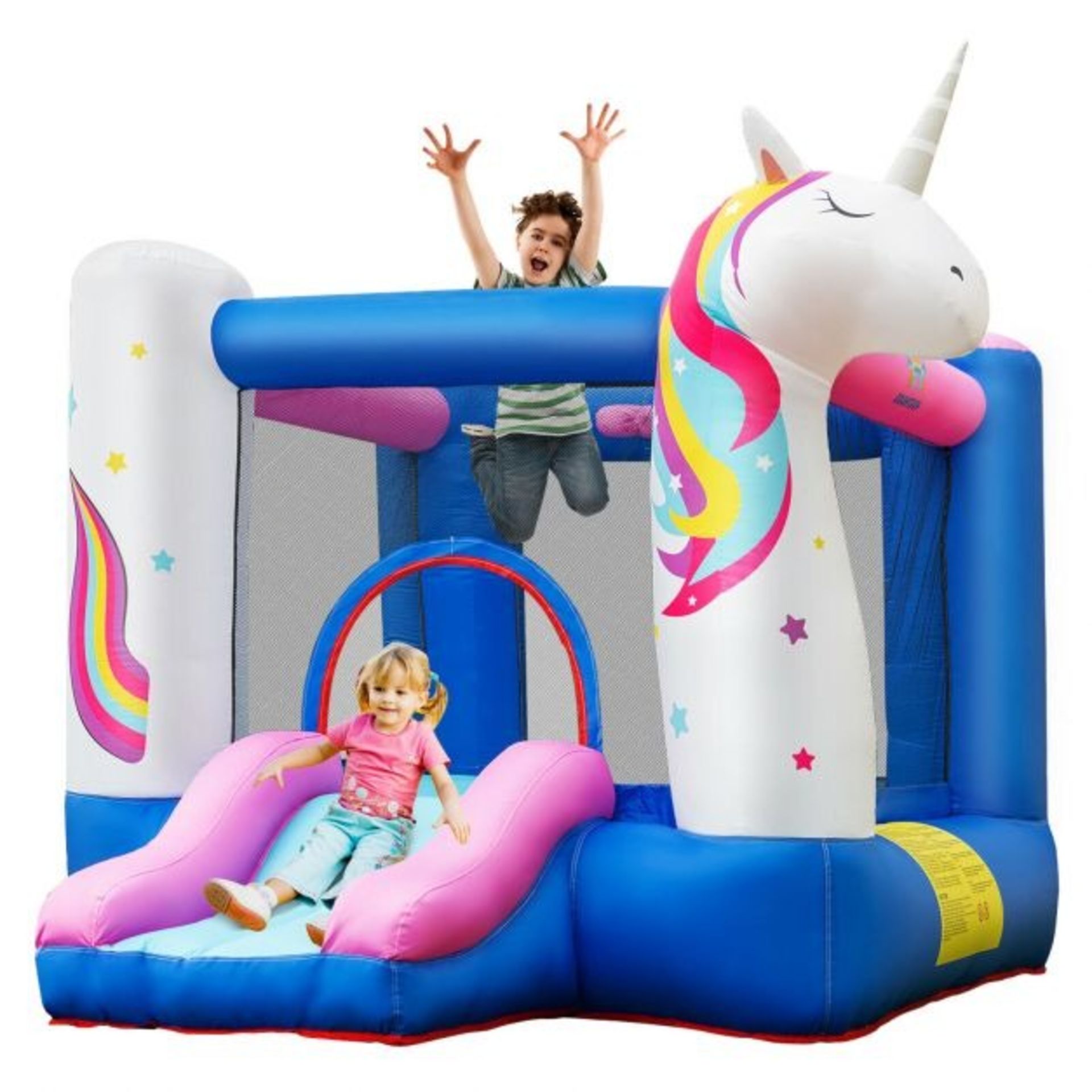 Inflatable Bounce House Unicorn Castle with Slide - ER54