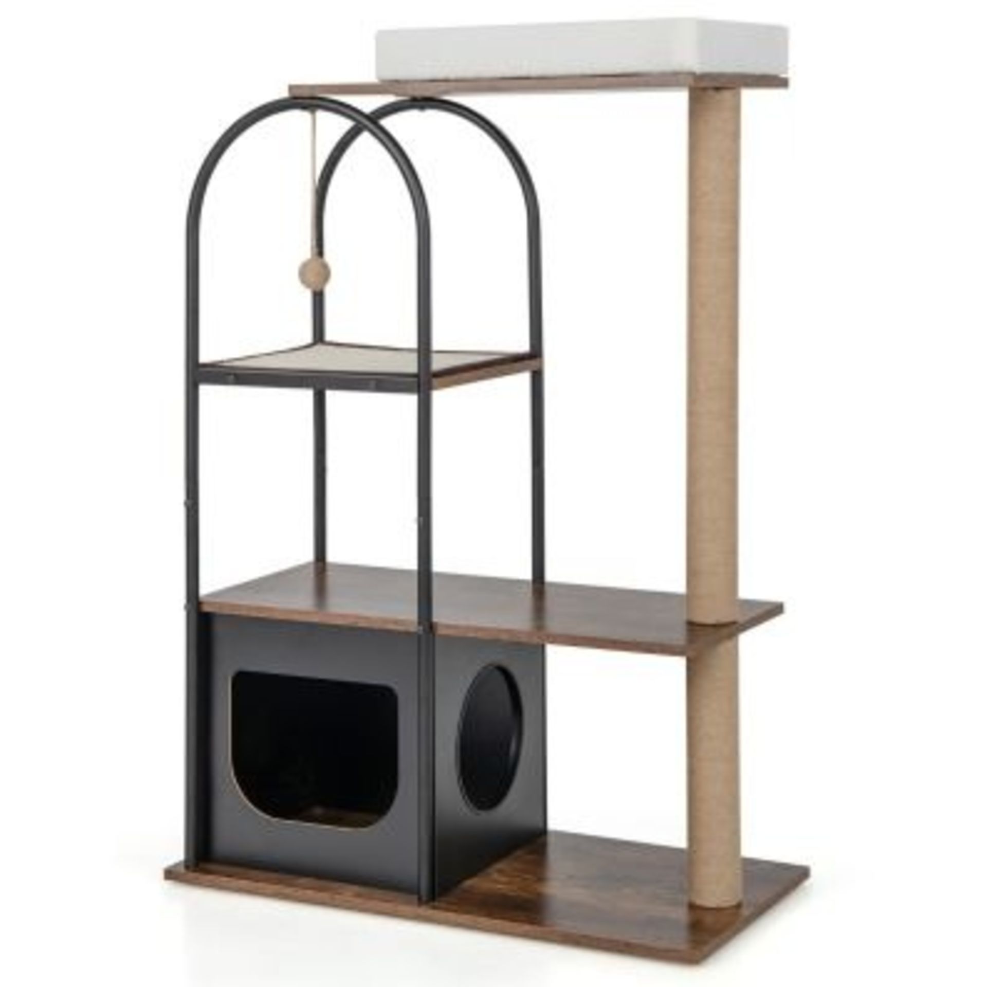 118 cm Tall Cat Tree Tower with Metal Frame - ER54