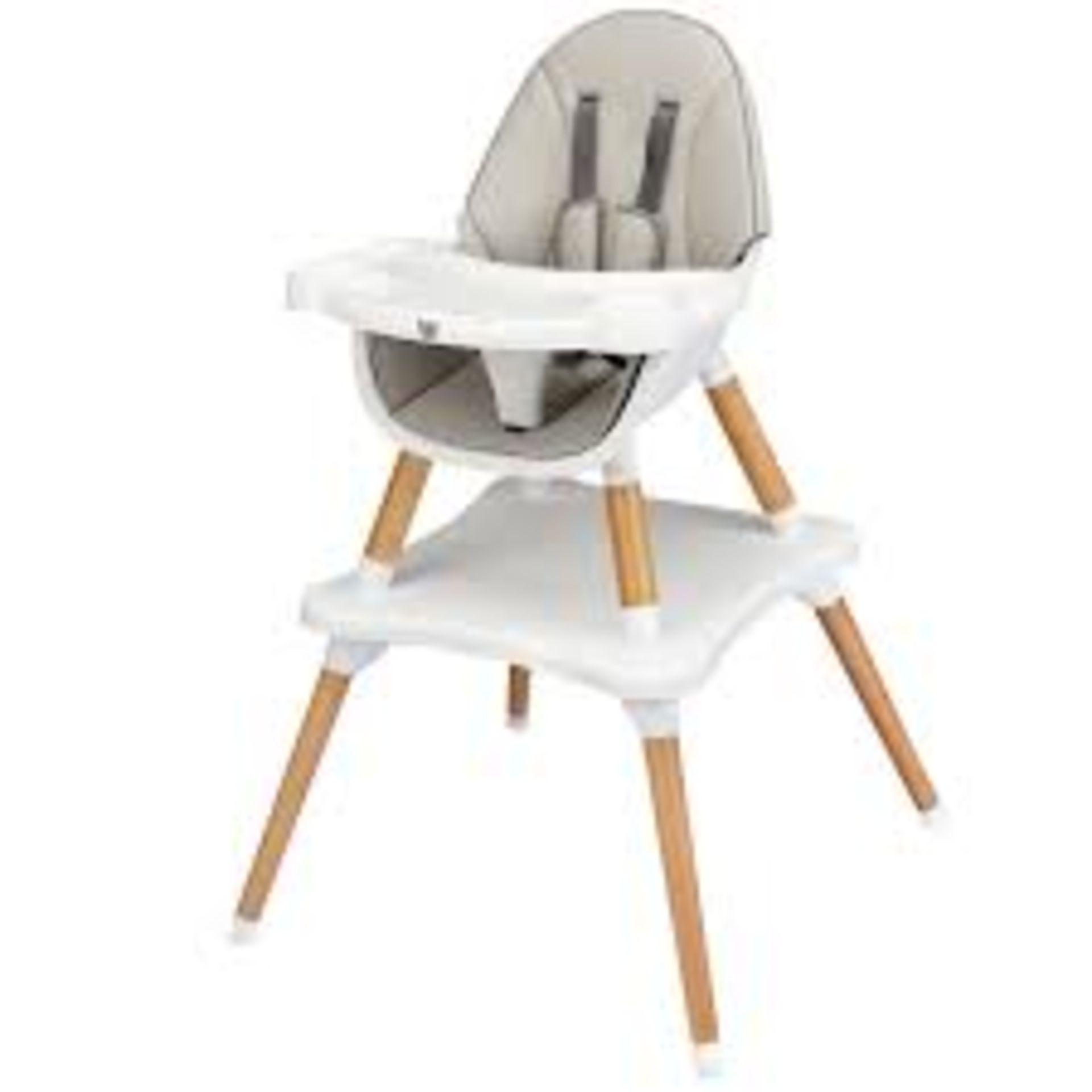 5-in-1 Grey Baby High Chair - ER53