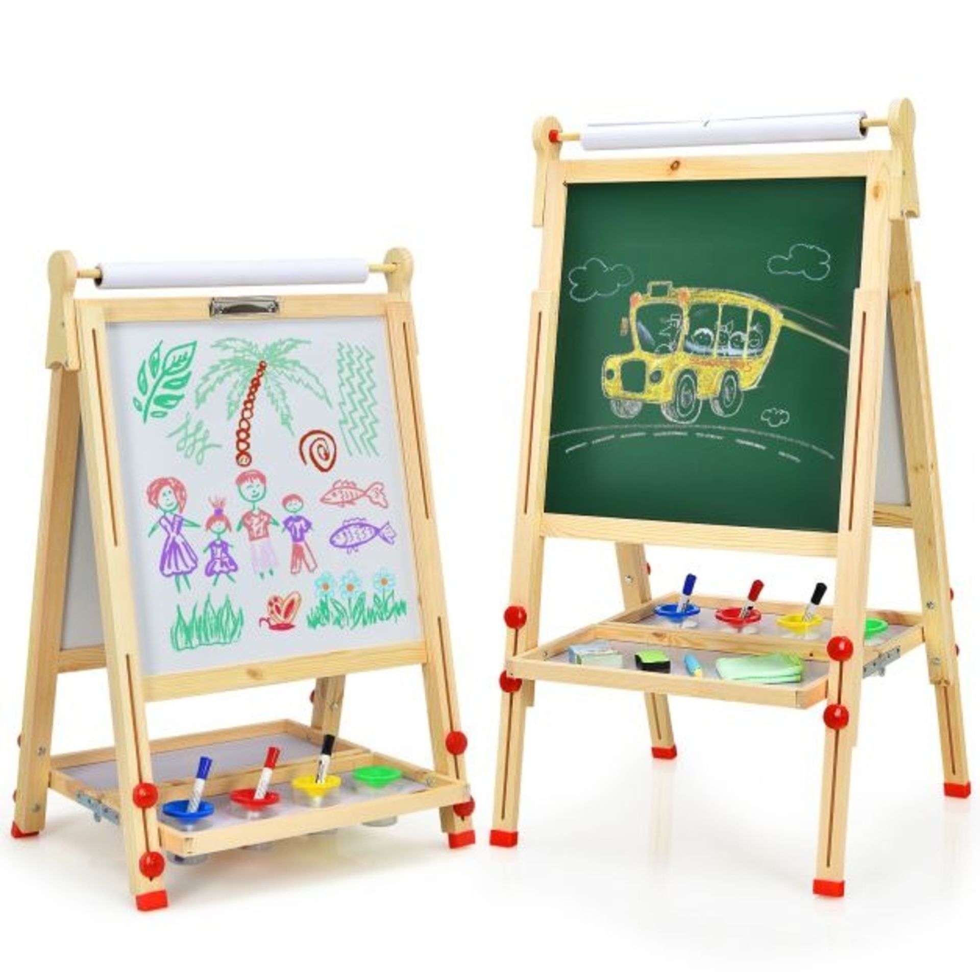 3-in-1 Double-Sided Kid’s Art Easel with Whiteboard - ER54