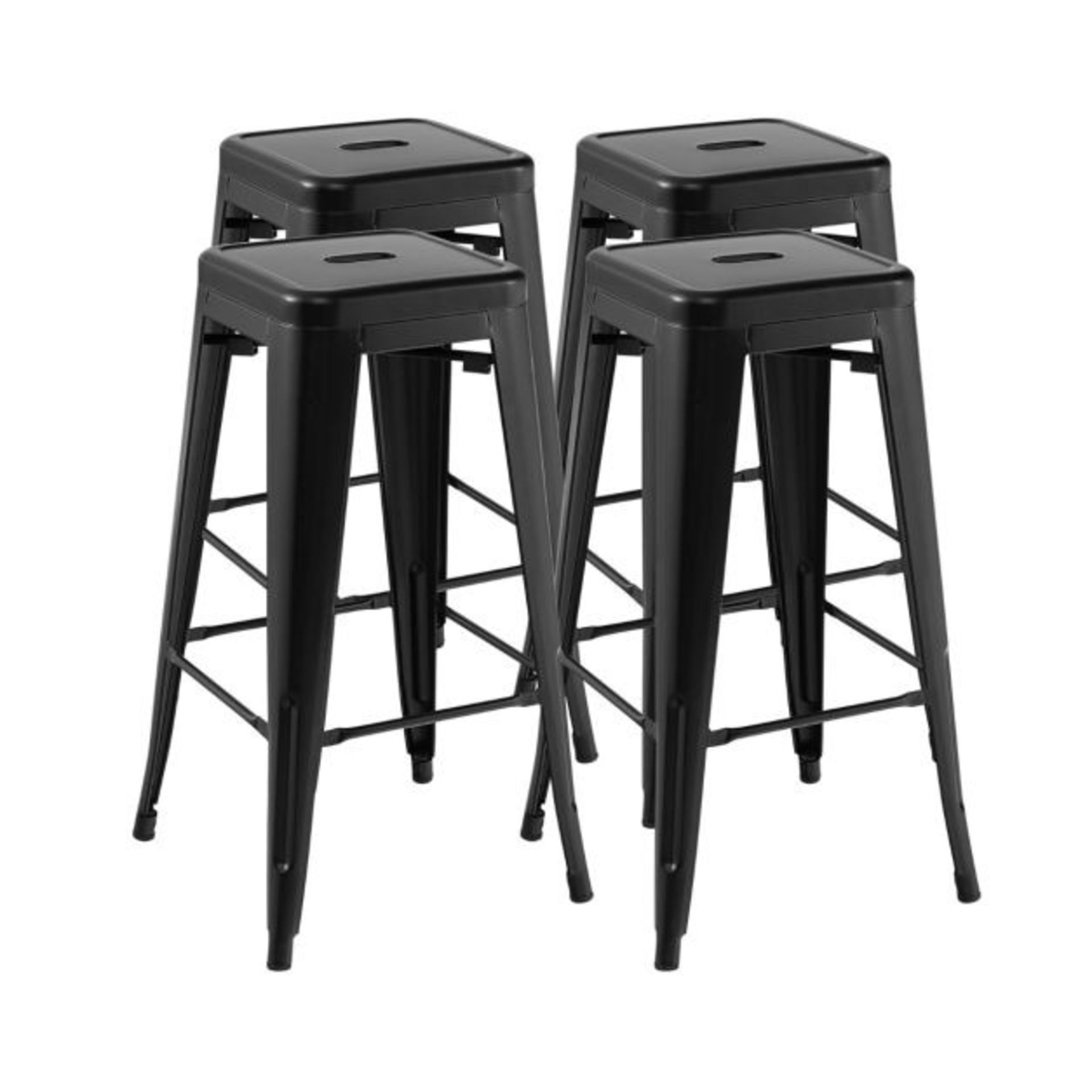 Metal Stools with Square Seat and Handling Hole for Kitchen - ER54