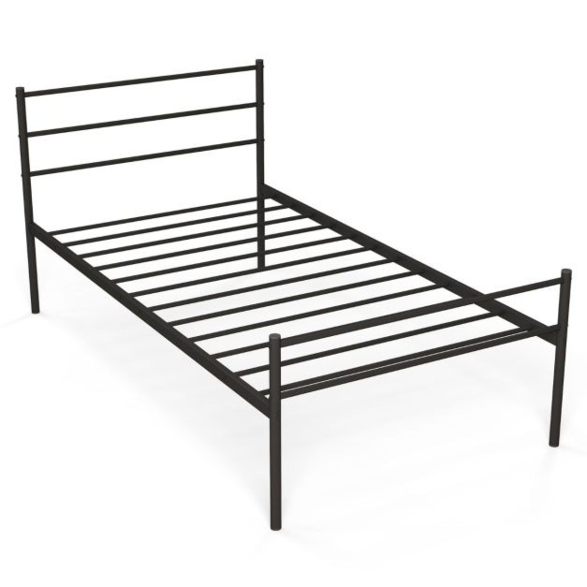 Single Metal Bed Frame with Metal Slats - ER53